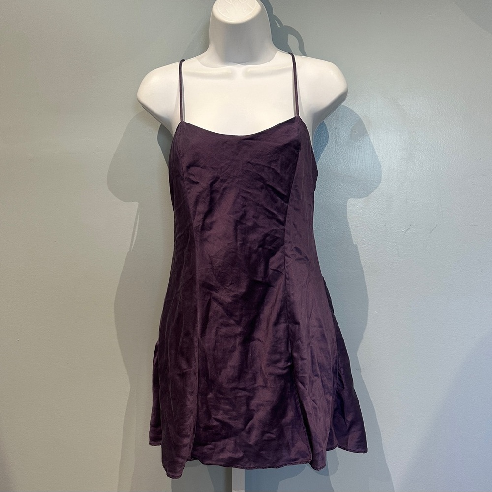 Victoria's Secret Purple 100% Silk Dress